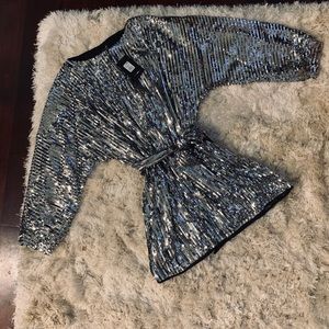 Silver Sequin Dress